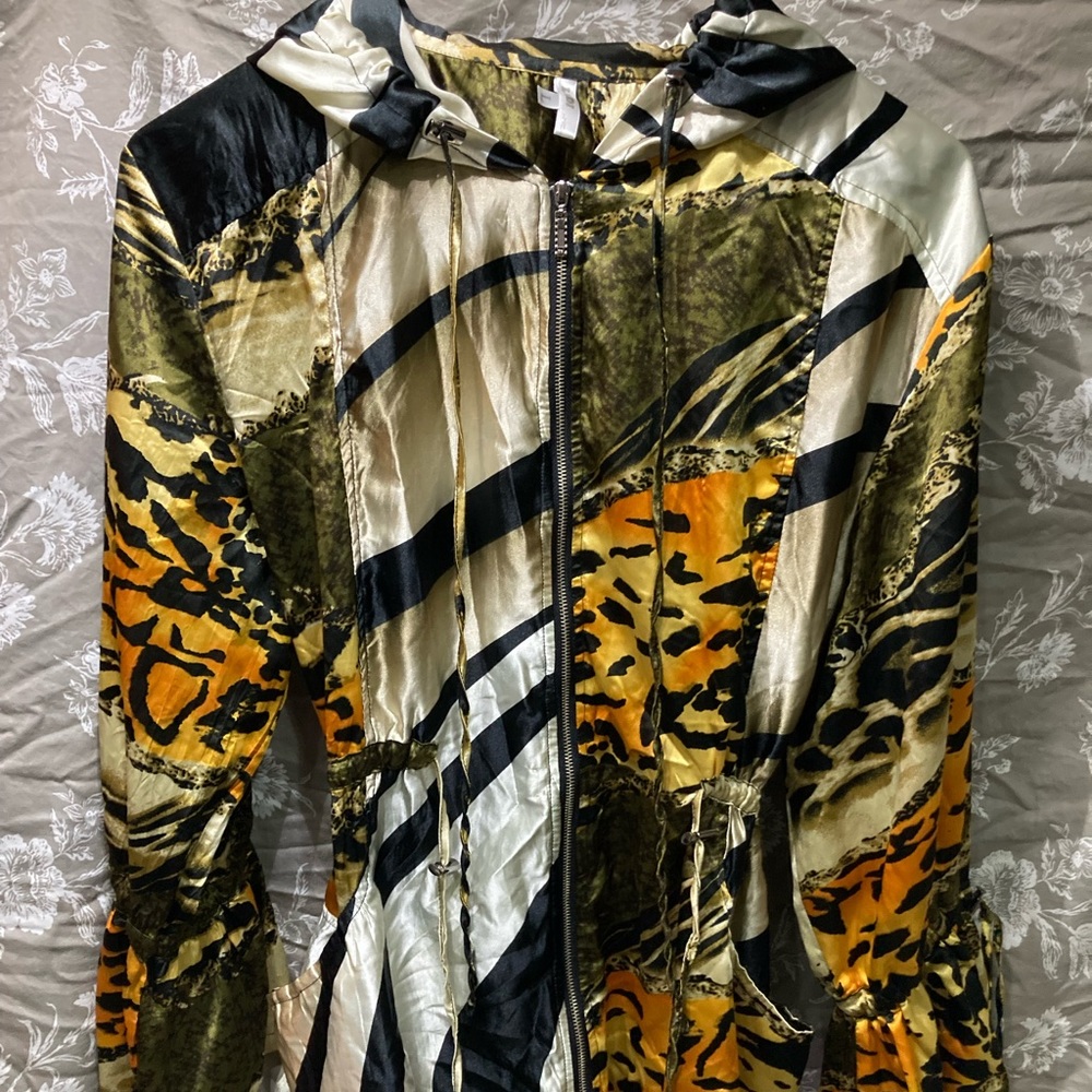 Animal print jacket size L